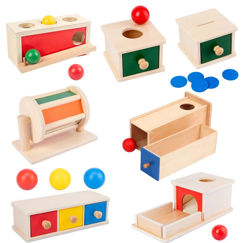 Educational Wooden Coin Box